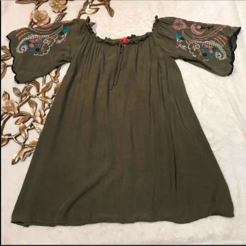 Chelsea & Violet Dress Bell Embroidered Sleeves S - Picture 9 of 9